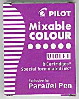 Pilot Parallel Calligraphy Pen Refill VIOLET Pack/6  