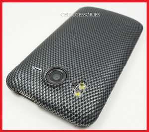 HTC INSPIRE 4G AT&T CARBON FIBER LOOK HARD COVER CASE  