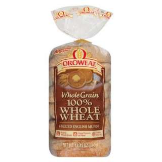 Oroweat Whole Wheat English Muffins   6 ctOpens in a new window