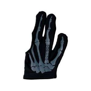  Voodoo Billiard Gloves   Skeleton   Black/Grey Sports 