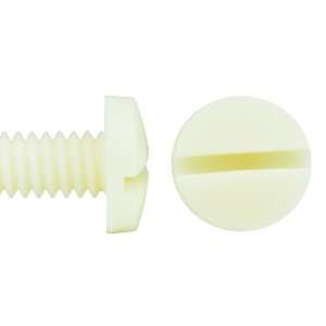 30% Glass Filled Nylon Slotted Binding Machine Screw 10 32, Tan Color 