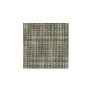   Green Sage Plaid Black and White Lines Bed Curtain