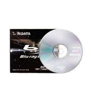  25GB 2X Ridata BD R Blu ray Blank Media Disc Electronics