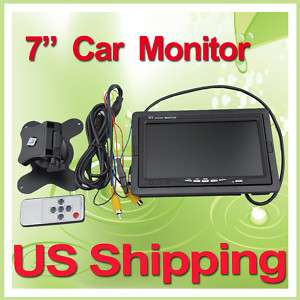2X 7 TFT LCD Rearview Headrest Monitor F Car camera US  