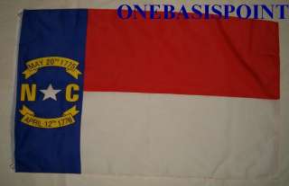 x5 NORTH CAROLINA STATE US FLAG OUTDOOR BANNER 3X5  