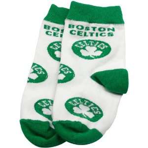  NBA Boston Celtics Infant White Allover Crew Socks Sports 