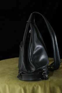 CARRYLAND Womans Black Shoulder Handbag Sling Backpack Style Tote 