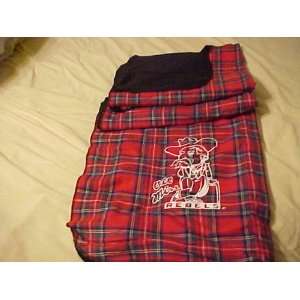   Miss Rebels Plaid Flannel Throw Blanket 50 X 60 NEW 