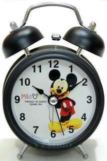 Mickey Mouse Children Desktop Light Twin Bell Alarm Clock  