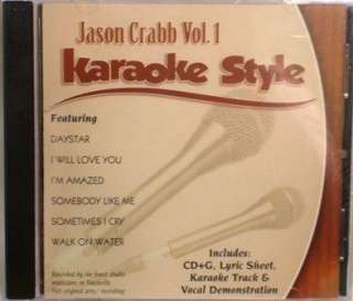 Jason Crabb Volume 1 NEW Christian Southern Gospel Karaoke CD+G 6 