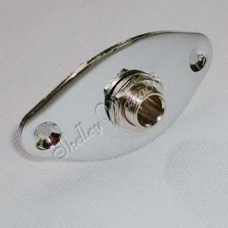 Chrome Guitar Oval Output Jack Plate Plating for Gibson  