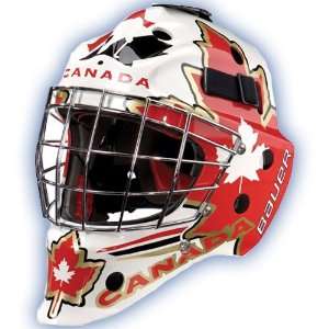   Painted Senior Hockey Goalie Mask   Canada   2009