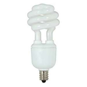  Satco S7265 5t2c/41 5w W/ Candelabra Base  Cool White  Cfl 