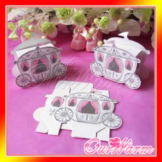 50 Cinderella Carriage Wedding Party Gift Favour Boxes  