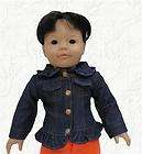 Doll Clothes Fleece Jacket Fits American Girl pflwr items in just a 