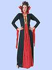 She Devil Red Velvet Dress Halloween Costume Boa Neck Pointed Tail XS 