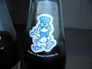 VNTG 1984 13TH OLYMPICS COCA COLA COKE GLASS BOTTLES  