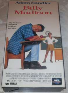 Billy Madison Adam Sandler Comedy VHS Movie 096898239530  
