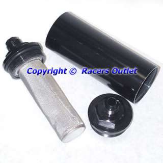 Red Competition Fuel Filter 8AN With 50 Micron SS Stainless Steel 