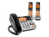 Uniden D1688 2   Cordless phone w/ corded handset, answering system 