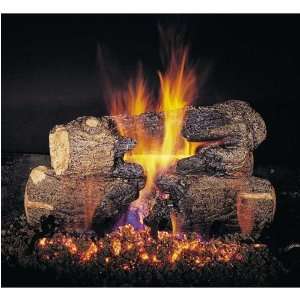  Gas Logs 24 Inch Charred Majestic Oak Vented Natural Gas Log Set 