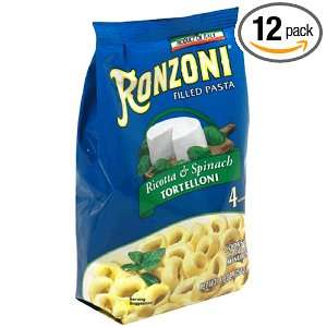 Ronzoni Tortelloni, Ricotta & Spinach, 8.8 Ounce Packages (Pack of 12 