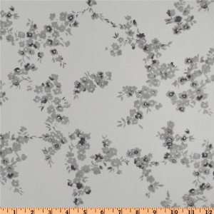  60 Wide Chiffon Floral Grey Fabric By The Yard Arts 
