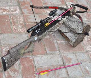 Up for bidding is a brand new MK SPORT 150 lb crossbow in camouflage 