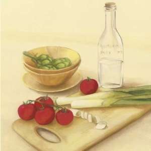  Cutting Board with Tomatoes & Onions by David Col. Size 11 