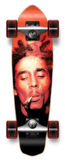 Bob Marley Red Complete Longboard MICRO Cruiser skate  