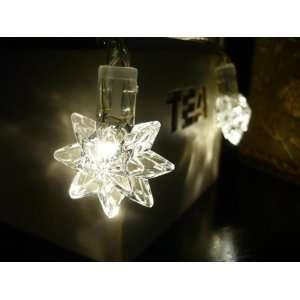   Warm White Star LED String Lights; LED Christmas Lights; Party Lights