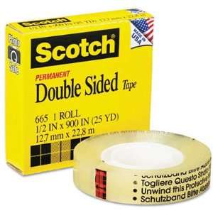   Double Sided Office Tape with 1 Core, 1/2 x 900 (Clear) Office