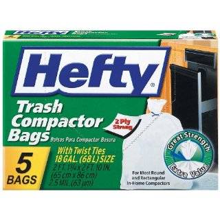 Hefty Twist Tie Trash Compactor Bags (Pack of 12)