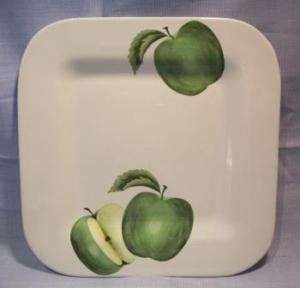 Franco Munari Green Apples Square Salad Dessert Plate  