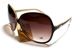 DG Womens Women Ladies Lady Fashion Oversized Vintage Brown Sunglasses 