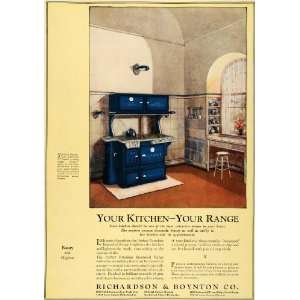 1922 Ad Richardson & Boynton Co Kitchen Range Cooking Stove Water 