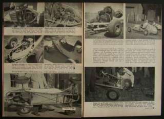 1949 Micromidget Dirt Track Racing vintage pictorial Race Car  