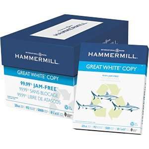  Great White Recycled Copy Paper 8 1/2 x 11 Case Office 