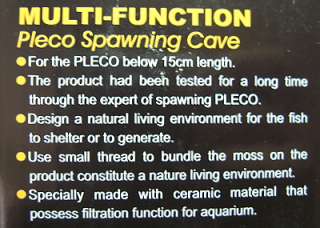 Pleco Spawning Cave Breed Ceramic for Angelfish DISCUS  