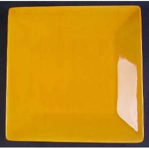   Corsica Butter (Dark Yellow) Square Salad Plate, Fine China Dinnerware