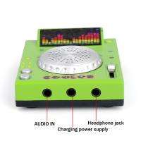 Portable DJ Mixer Turntable  Mini Speaker Charm Toy  