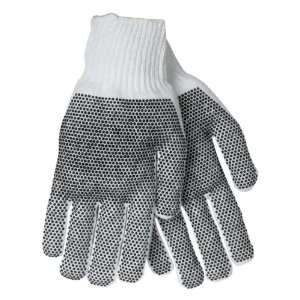   1533 8 oz. Cotton/Polyester w/ Plastic Dots Knit Wrist Glove Pkg  12