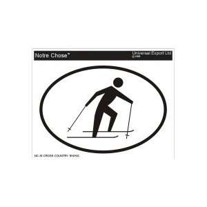  CROSS COUNTRY SKIING Personalized Sticker Automotive