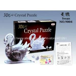   christmas gift toy puzzle 3d crystal puzzle 3d crystal puzzle swan 3d