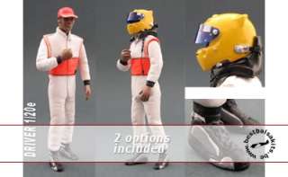   DRIVER FIGURE model depicting modern F1 driver standing at ease