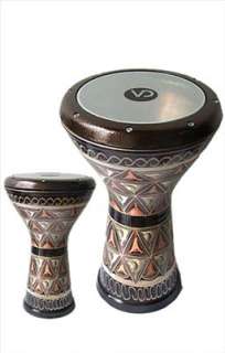 large mosaic tambourine arabic goat skin drum riq gawharet el fan