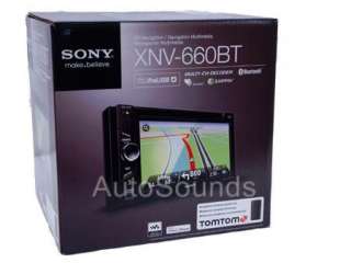 Sony XNV 660BT Double Din CD/DVD/ Player W/ TOM TOM GPS + Built In 