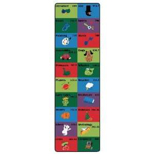   Carpets for Kids 57.3 Dewey Decimal Runner   Vertical