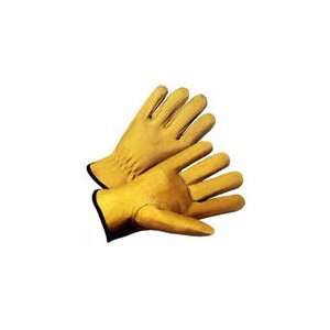 Deerskin leather work gloves with Keystone Thumb (Sold by Dozen) Size 