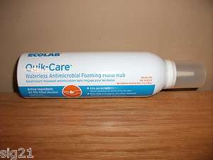 Ecolab Quik Care Waterless Antimicrobial Hand Rub Foam  